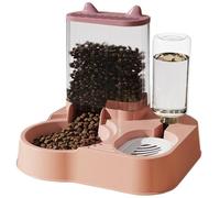 Mangeoire automatique pour chat, mangeoire pour chat et distributeur d'eau - Bol d'eau pour distributeur de nourriture anti-basculement pour chat - Conteneur de stockage de nourriture de grande capaci