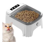 Mangeoire automatique pour chat - Mangeoires pour chats - Distributeur automatique pour animaux de compagnie - Conteneur de nourriture intelligent avec batterie rechargeable et membre automatique pour