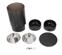Mangeoire Automatique pour Deux Chats, 3 L, Contrôle Intelligent par Application, Distributeur Automatique de Nourriture pour Chats et Chiens, Mangeoire Chronométrée en Acier