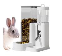 Mangeoire automatique pour hamsters - Distributeur d'eau 2 en 1, bol d'alimentation pour petits animaux | Boule Bouteille Lapin Cochon d'Inde | Table anti-inclinaison PP polystyrène 10,5x11x15 cm four
