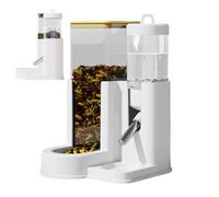 Mangeoire automatique pour hamsters - Distributeur d'eau 2 en 1, bol d'alimentation pour petits animaux | Boule Bouteille Lapin Cochon d'Inde | Table anti-inclinaison PP polystyrène 10,5x11x15 cm four
