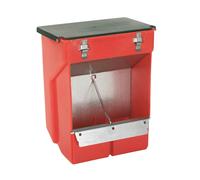 Mangeoire automatique pour lapin PP 1 râtelier Kerbl Rouge 2500 ml