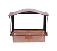 Mangeoire automatique pour oiseaux - Décoration de jardin amovible et résistante aux intempéries - En métal - Accessoire de mangeoire pour oiseaux - Pour observation et alimentation des pinsons