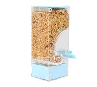 Mangeoire automatique pour oiseaux - Distributeur sans cage | Boîte | Récipient anti-éclaboussures avec séparateur de paillettes pour perruches, calopsittes, perruches, inséparables