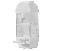 Mangeoire Automatique Pour Perroquets, Grande Capacité Et Forme De Maison Intelligente Claire, 10x7,5x24,5 Cm, Mangeoire Automatique Pour Oiseaux, M-angeoire Transparente Pour Oiseaux, Récipient De No