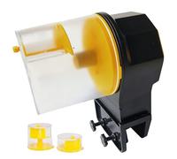 Mangeoire automatique pour poissons - 15 x 10 x 12 cm, distributeur programmable, accessoire numérique pour aquarium, unité d'alimentation chronométrée | Résistant à l'humidité avec écran LCD pour