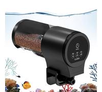 Mangeoire automatique pour poissons - Distributeur automatique de nourriture pour aquarium - Capacité de 100 ml - Minuterie 12 h 24 h 48 h - Pour Koi Guppy Betta Cichlidés Tortue Crevettes Flocons