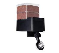 Mangeoire automatique pour poissons - Distributeur intelligent de minuterie, engrenage réglable à 5 vitesses, étanche à l'air et à l'humidité, étang de crevettes en betta de tortue, accessoire de