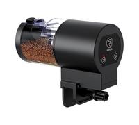Mangeoire automatique pour poissons - Petit réservoir - 100 ml - Machine programmable programmable avec contrôle des portions de granulés pour vacances, voyage, hôtel, appartement, villa, maison