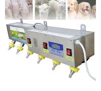 Mangeoire Automatique pour porcelets, Machine à téter Les agneaux, mangeoire à température constante en Acier Inoxydable, mangeoires à tétines avec Simulation sonore, Abreuvoir pour Ferme