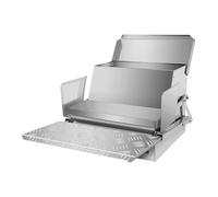 Mangeoire automatique pour poules et volailles, acier galvanisé, résistant aux intempéries et anti-déversement, idéal pour nourrir les faisans et autres oiseaux