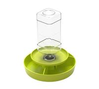 Mangeoire automatique pour reptiles, distributeur d'eau facile à nettoyer, bol d'alimentation pour amphibien, bol pour tortue, ermite, crabe, vert, taille L