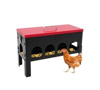 Mangeoire automatique pour volailles - Capacité de 10 l - Sans alimentation électrique - Pour poules, canards et oies - Avec remplissage rapide - Design étanche pour écurie, plein air et maison