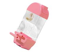 Mangeoire automatique semi-fermée transparente anti-éclaboussures pour perroquets de petite et moyenne taille