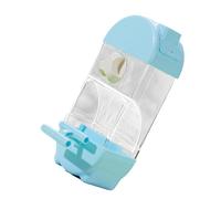 Mangeoire automatique semi-fermée transparente anti-éclaboussures pour perroquets de petite et moyenne taille