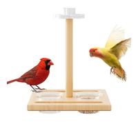 Mangeoire Avec Perchoir Pour Oiseaux Accessoire De Cage Pour Oiseaux