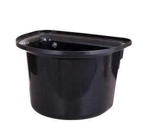Mangeoire cheval plastique avec crochets Stubbs Noir TU