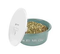 Mangeoire cheval pour muesli avec couvercle Waldhausen XL Gris 13x33 cm