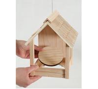 Mangeoire Cup Grizzli 3 en 1 , toit en bois, pour oiseaux - zolux