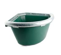 Mangeoire d'angle en plastique avec bord en fer - VA00040