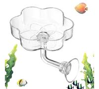 Mangeoire d'aquarium - 2,28 pouces Acrylic Suction Cup Feeders | Flower Shaped Anti Drift Aquarium Feeder | Fish Food Feeding Accessory For Tank Decoration. Acrylic, 30g.