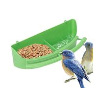 Mangeoire de cage à oiseaux - Verre à eau de moineau, bol d'alimentation pour cages | Double distributeur de compartiment avec support de cintre, station d'eau alimentaire automatique antid