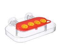 Mangeoire de fenêtre pour colibri - Ventouse - 4 ports d'alimentation - Nichoir décoratif monté pour observation de la nature, terrasse, jardin, amant les oiseaux, clôture d'alimentation