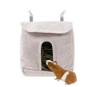 Mangeoire de foin pour cobaye - lapin lapin Cobaye | Sac électrique s/m/l dans Hay avec 2 trous réglables pour les hamsters cministiques de lapin de cheville