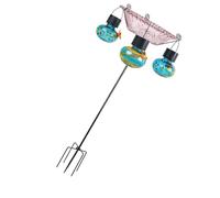 Mangeoire de jardin pour colibris - Alimentation par panneau solaire - Montage sur piquet - Boîtier stabilisé au soleil - Pour la maison et le jardin