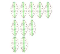 Mangeoire de Méthode en Ligne à Bobine à Ressort, Matériel de Pêche pour Attraper des Poissons, Lanceur D'appât en Métal en Ligne, 10 Pièces (Petit)