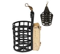 Mangeoire de pêche à la Carpe - Cage à appâts lestée en de Zinc 10 x 8 x 4 cm, Support de pièges à appâts en ABS, piège à Poisson leurre 25 g 35 g 45 g, Attrape-réservoir Stable | Matériel Dur