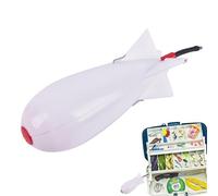 Mangeoire de pêche à la carpe | Mangeoires de pêche en forme de fusée - Piège à appâts à carpe, grande mangeoire de pêche en forme de fusée, récipient d'appât flottant avec récupération rapide de