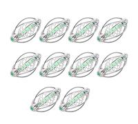 Mangeoire de Pêche en Acier Inoxydable à Ressort 10 Pièces Accessoire de Support de Cage D'appât à Forte Tension pour Attirer Les Poissons Surface Lisse pour Les Amateurs de Pêche (Taille