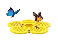 Mangeoire d'eau flottante en forme de fleur de 19,5 cm, station d'arrosage papillon | Pour extérieur, cour, jardin, étang, piscine, ferme, fontaine