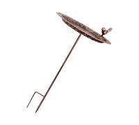 Mangeoire décorative en métal résistant au gel avec détails vintage en fer résistant à l'hiver pour une utilisation en extérieur, bassin à oiseaux extérieur pour jardin