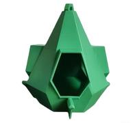 Mangeoire d'extérieur à suspendre en PLA-Material soutenant la diversité des oiseaux grâce à un arrangement de port d'alimentation réfléchi (A - Blanc)