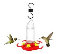 Mangeoire d'extérieur à suspendre pour colibri - 470 ml - 5 ports - Avec crochet anti-fourmis - Décoration de jardin pour les amateurs de balcon, jardin, porche, terrasse