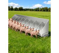 Mangeoire d'extérieur pour cochons - Abreuvoir robuste et bol d'eau de ferme pour veaux, chèvres, moutons et chevaux - 101,6 à 200,7 cm