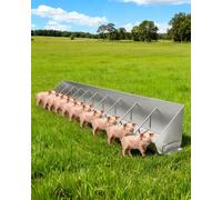 Mangeoire d'extérieur pour cochons - Abreuvoir robuste et bol d'eau de ferme pour veaux, chèvres, moutons et chevaux - 101,6 à 200,7 cm