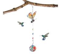 Mangeoire d'extérieur pour colibri | Décoration de mangeoire pour oiseaux - Carillon fin pour colibri, pour fête sur la pelouse des arbres