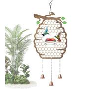 Mangeoire d'extérieur pour colibri - En forme de nid d'abeille - Mangeoire de balcon pour colibri - Pour extérieur, jardin, terrasse, porche, cour, arbre