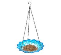 Mangeoire Distributeur Nourriture Oiseaux Sauvages | Bol Distributeur de Nourriture Accrochable | Petit Bain d'oiseaux,pour Colibris Jardin Balcon Terrasse Grillages Oiseaux