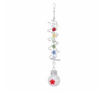Mangeoire d'oiseau en Spirale décoratif Suspendu en extérieur mangeur de colibris pour Jardin Jardin Patio matériau Plastique en Fer Premium Grande capacité