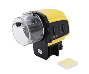 Mangeoire électrique Automatique numérique Portable pour Aquarium, mangeoire à minuterie avec contrôle Ajustable des portions, Modes de Distribution Manuelle et Automatique, en