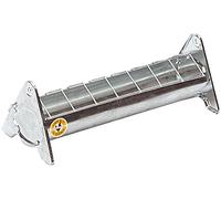 Mangeoire en acier galvanisé à grille mobile 30 cm pour 10 poussins