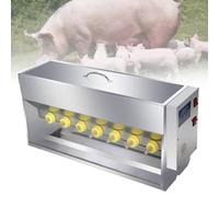 Mangeoire en acier inoxydable avec plusieurs tétines, station d'allaitement durable pour une alimentation efficace des porcelets et des agneaux