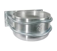Kerbl Mangeoire en aluminium 32496 – Avec écoulement, montage d'angle – Env 18 l