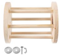 Mangeoire en Bois à Fixer Cage, Conteneur à Foin pour Lapins | Structure Fixateur, Design Clôturé, Position Réglable, Garde L’enclos Propre et Protège L’aliment