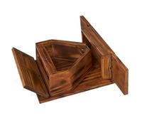 Mangeoire en bois imperméable à suspendre pour écureuils, jardin, nourriture pour animaux domestiques, grande capacité, fenêtre de visualisation extérieure