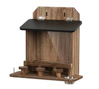 Mangeoire en bois pour écureuil, maison étanche amusante, station de fenêtre de taille moyenne avec construction durable, distributeur de nourriture pour animaux de compagnie, accessoire de jardin